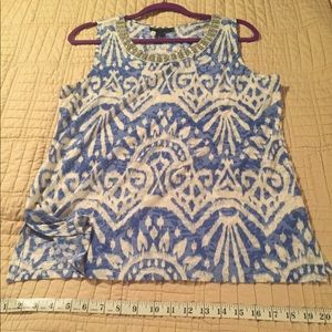 Ladies INC embellished sleeveless top size XL